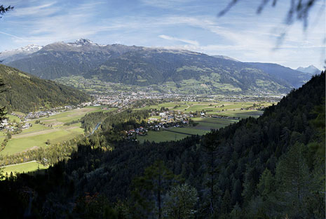 Blick vom Goggsteig nach Lienz