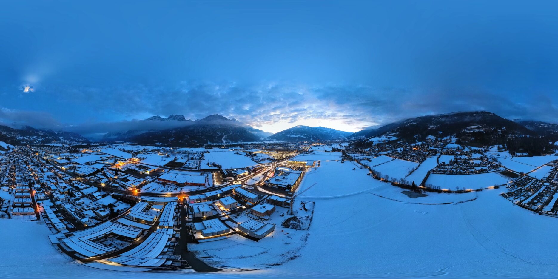 Winterabend – 360° Panorama